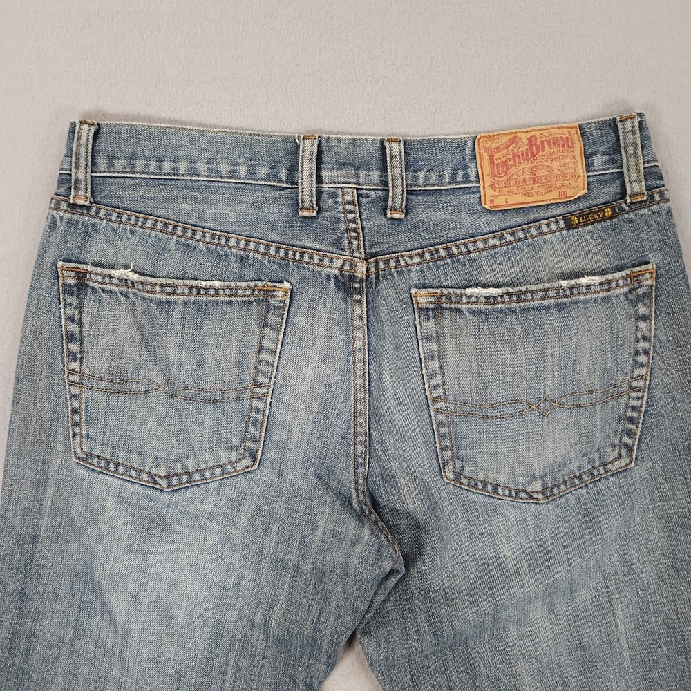 Lucky Brand Jeans Men's 32x30 Blue Denim Classic Straight Fit Regular Inseam - Picture 11 of 12